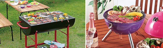 BBQコンロの大きさをイメージする画像